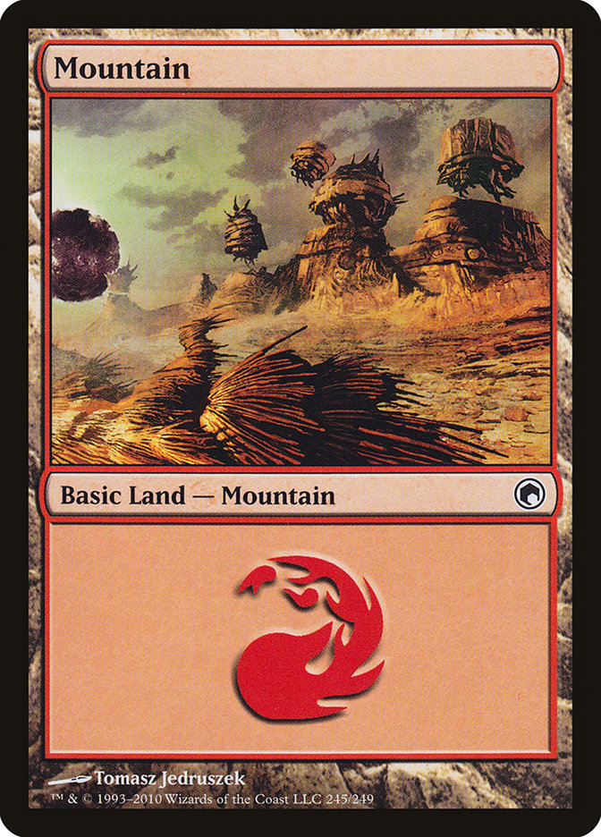 Mountain (245) [Scars of Mirrodin] 