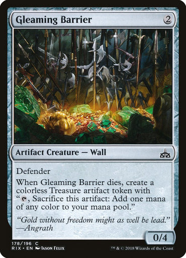 Gleaming Barrier [Rivals of Ixalan] 