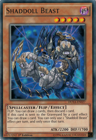 Shaddoll Beast [DUEA-EN027] Rare 