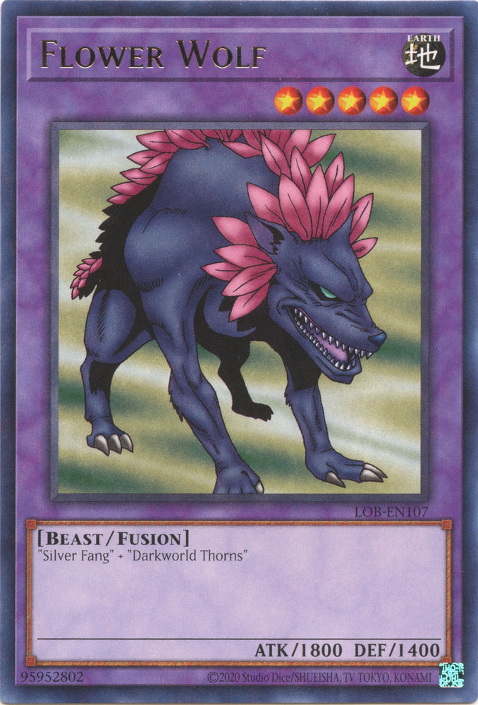Flower Wolf (25th Anniversary) [LOB-EN107] Rare 