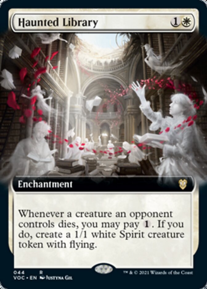 Haunted Library (Extended Art) [Innistrad: Crimson Vow Commander] 