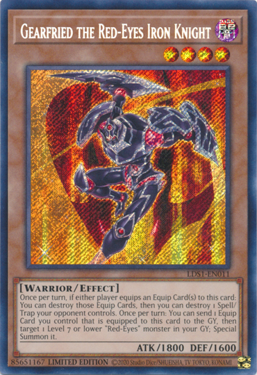 Gearfried the Red-Eyes Iron Knight [LDS1-EN011] Secret Rare 