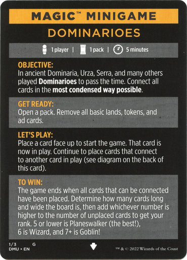 Dominarioes (Magic Minigame) [Dominaria United Minigame] 