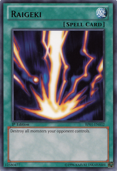 Raigeki [BP01-EN032] Rare 