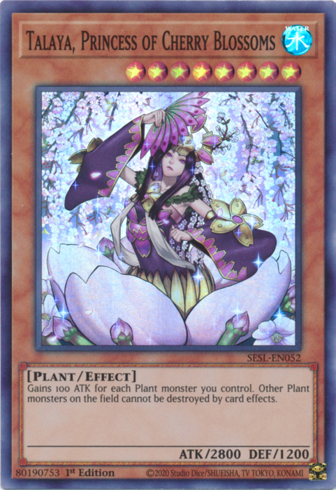 Talaya, Princess of Cherry Blossoms [SESL-EN052] Super Rare 