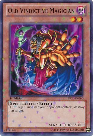Old Vindictive Magician [BP01-EN060] Starfoil Rare 