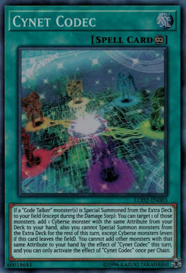 Cynet Codec (Legacy of the Duelist: Link Evolution) [LOD2-EN003] Super Rare 
