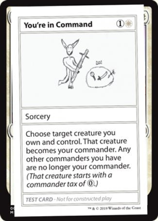 You're in Command (2021 Edition) [Mystery Booster Playtest Cards] 