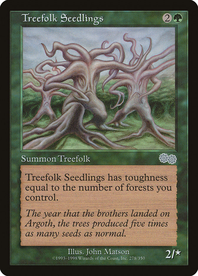 Treefolk Seedlings [Urza's Saga] 