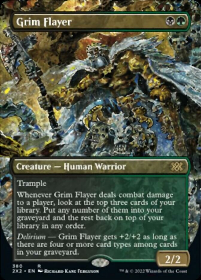 Grim Flayer (Borderless Alternate Art) [Double Masters 2022] 