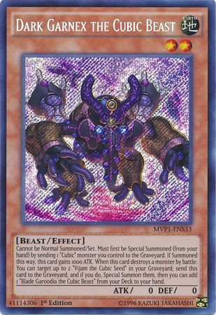 Dark Garnex the Cubic Beast [MVP1-ENS33] Secret Rare 
