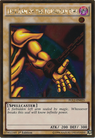 Left Arm of the Forbidden One [PGL2-EN025] Gold Rare 