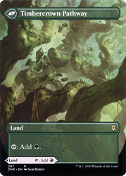 Cragcrown Pathway // Timbercrown Pathway (Borderless Alternate Art) [Zendikar Rising] 