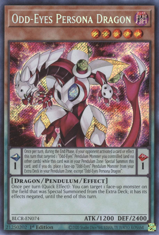 Odd-Eyes Persona Dragon [BLCR-EN074] Secret Rare 