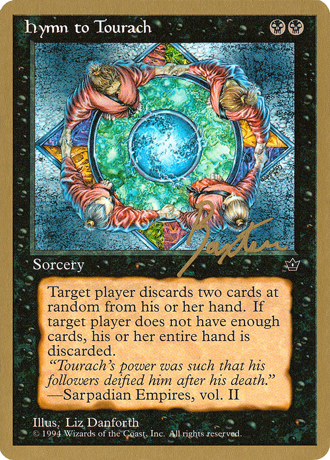 Hymn to Tourach (Circle) (George Baxter) [Pro Tour Collector Set] 