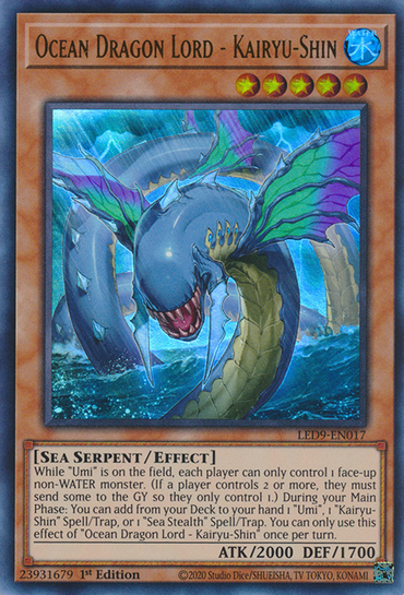Ocean Dragon Lord - Kairyu-Shin [LED9-EN017] Ultra Rare 