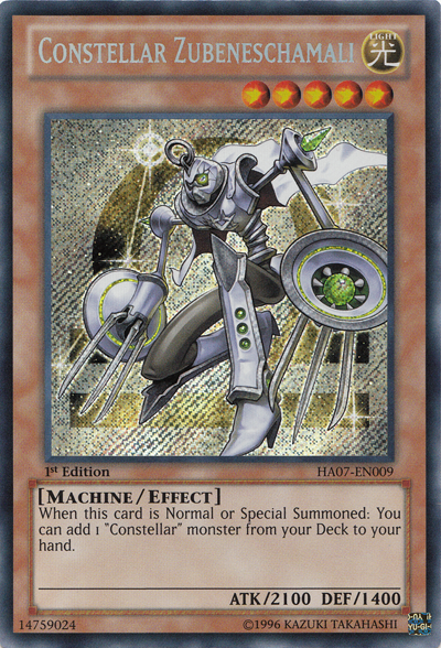 Constellar Zubeneschamali [HA07-EN009] Secret Rare 
