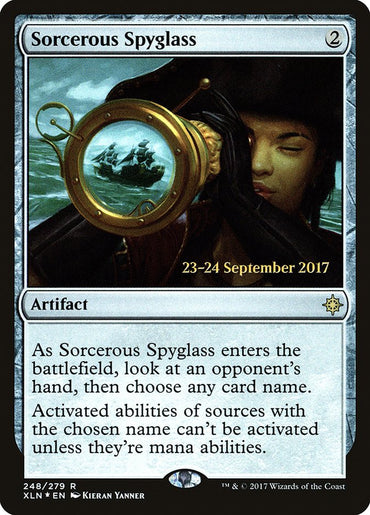 Sorcerous Spyglass [Ixalan Prerelease Promos] 