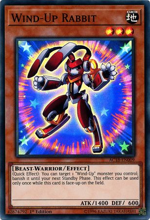 Wind-Up Rabbit [AC18-EN009] Super Rare 