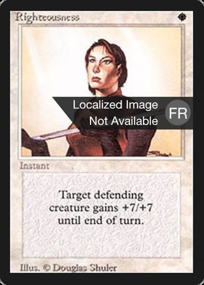 Righteousness [Foreign Black Border] 