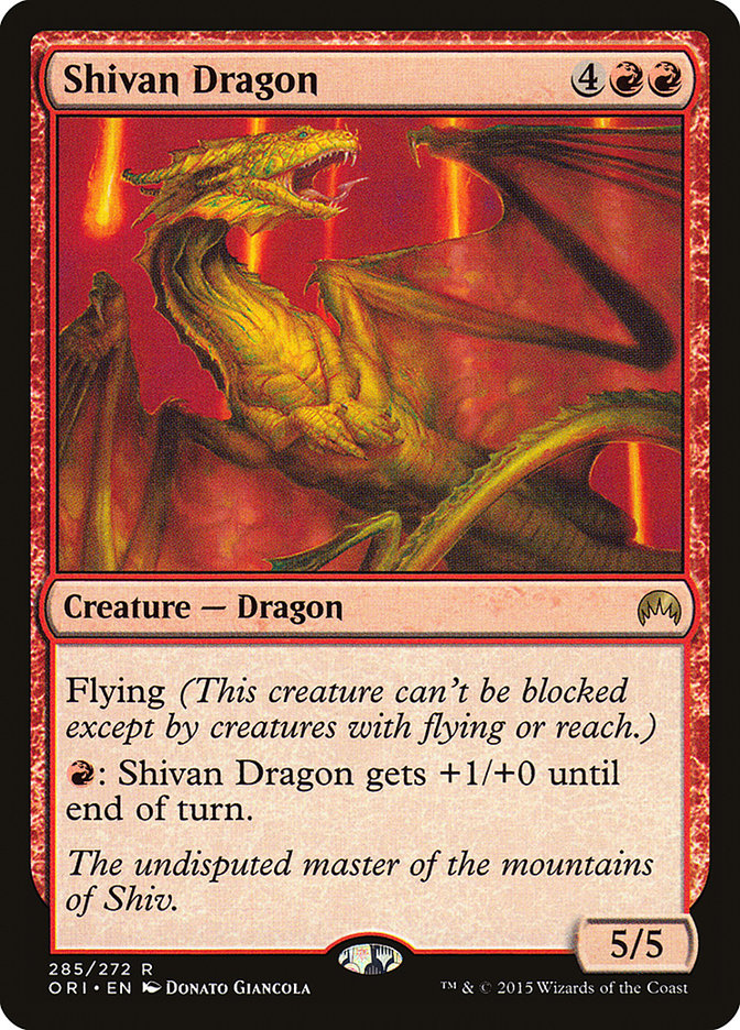 Shivan Dragon [Magic Origins] 