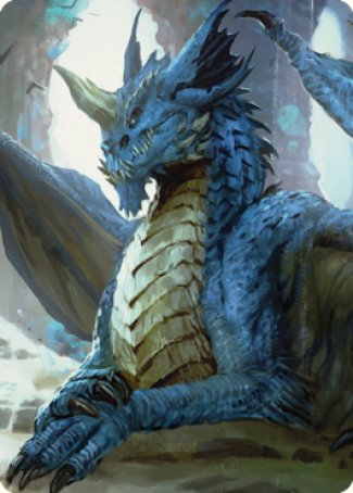 Young Blue Dragon Art Card [Commander Legends: Battle for Baldur's Gate Art Series] 