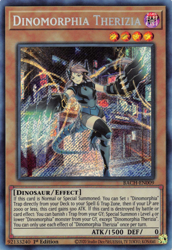Dinomorphia Therizia [BACH-EN009] Secret Rare 