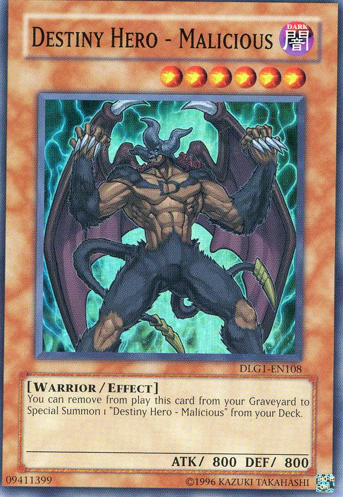 Destiny HERO - Malicious [DLG1-EN108] Super Rare 