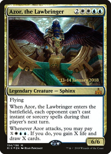 Azor, the Lawbringer [Rivals of Ixalan Prerelease Promos] 