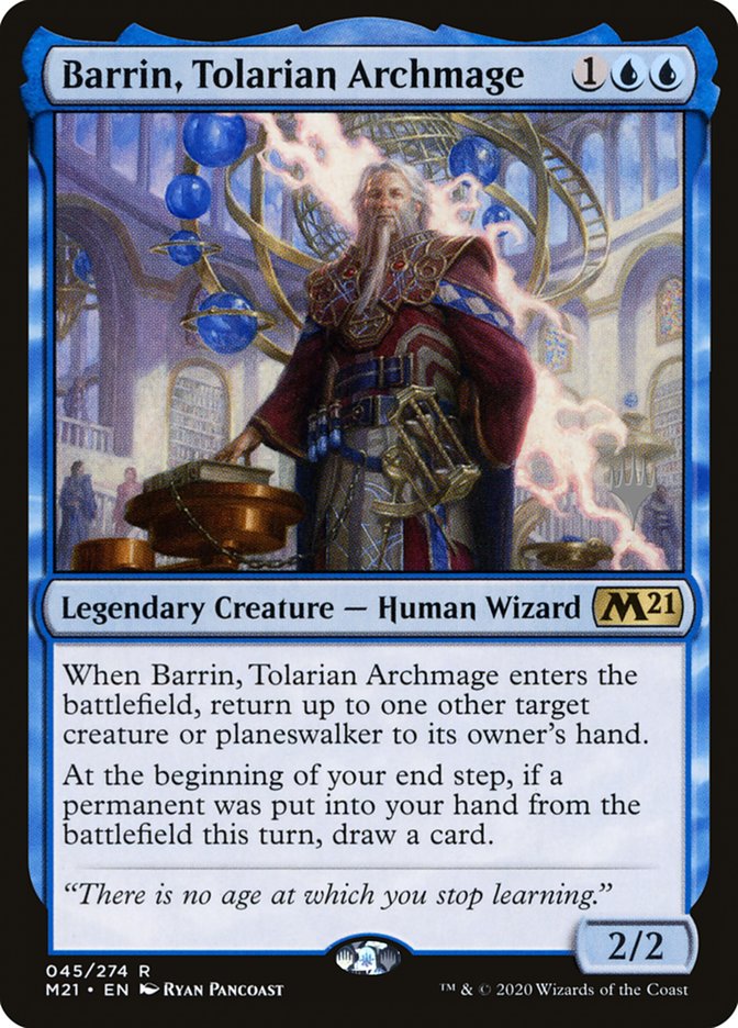 Barrin, Tolarian Archmage (Promo Pack) [Core Set 2021 Promos] 