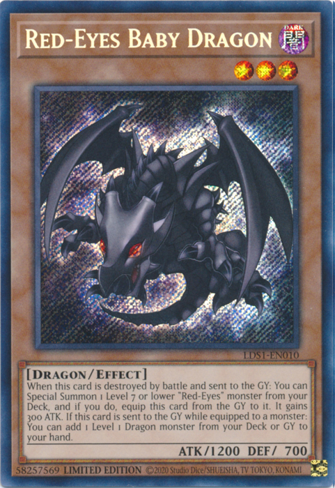 Red-Eyes Baby Dragon [LDS1-EN010] Secret Rare 