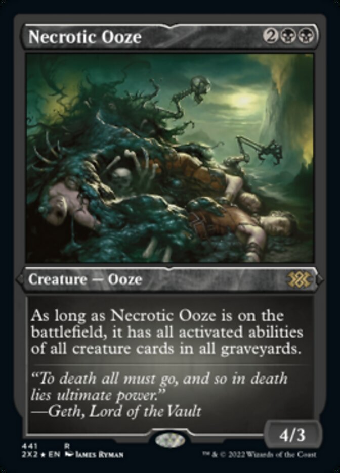 Necrotic Ooze (Foil Etched) [Double Masters 2022] 