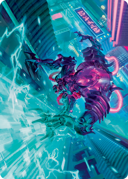 Surgehacker Mech Art Card [Kamigawa: Neon Dynasty Art Series] 