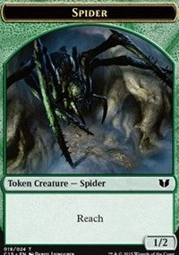 Spider // Wolf Double-Sided Token [Commander 2015 Tokens] 