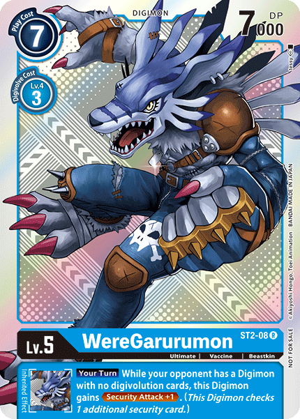 WereGarurumon [ST2-08] (Tournament Pack 2) [Starter Deck: Cocytus Blue Promos] 