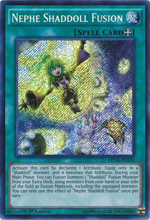 Nephe Shaddoll Fusion [MP15-EN230] Secret Rare 