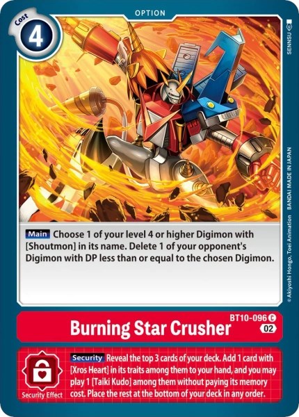 Burning Star Crusher [BT10-096] [Revision Pack Cards]