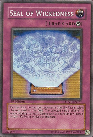 Seal of Wickedness [SOVR-EN079] Super Rare 