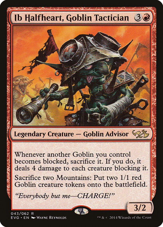 Ib Halfheart, Goblin Tactician (Elves vs. Goblins) [Duel Decks Anthology] 