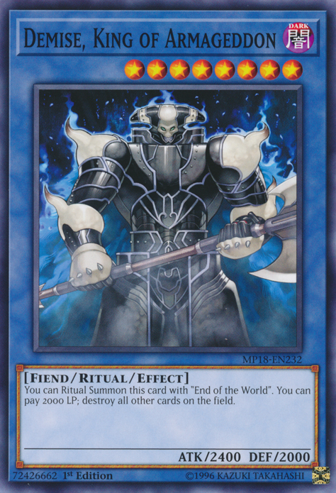 Demise, King of Armageddon [MP18-EN232] Common 