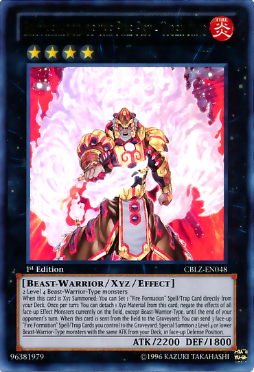 Brotherhood of the Fire Fist - Tiger King [CBLZ-EN048] Ultra Rare 