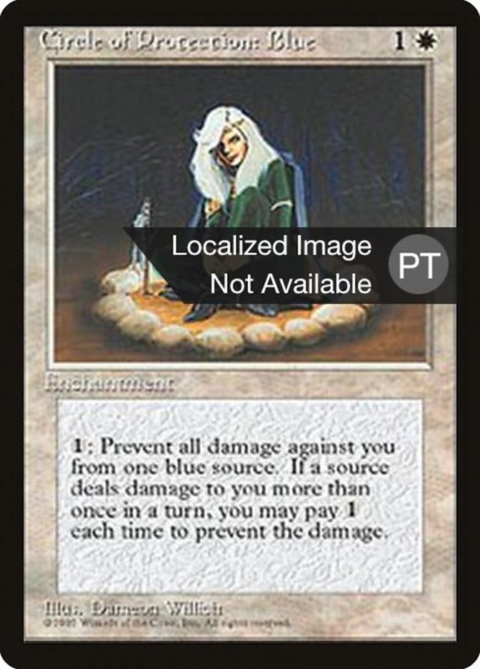Circle of Protection: Blue [Fourth Edition (Foreign Black Border)] 
