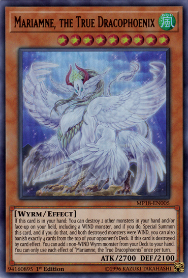 Mariamne, the True Dracophoenix [MP18-EN005] Ultra Rare 
