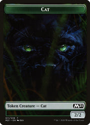 Beast // Cat (011) Double-Sided Token [Core Set 2021 Tokens] 