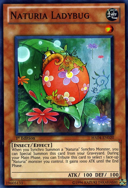Naturia Ladybug [HA04-EN020] Super Rare 