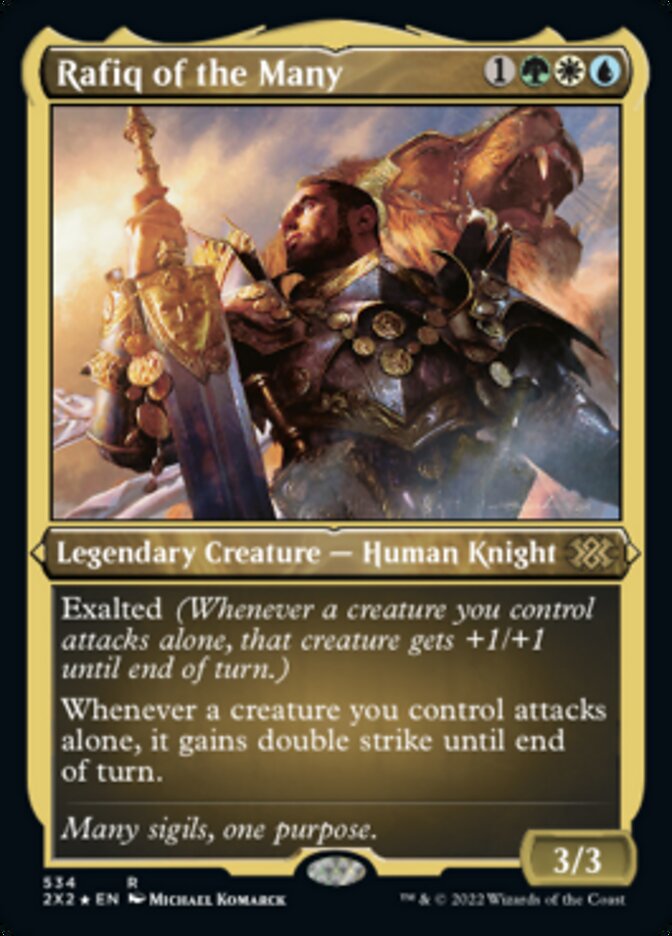 Rafiq of the Many (Foil Etched) [Double Masters 2022] 