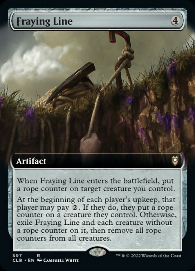 Fraying Line (Extended Art) [Commander Legends: Battle for Baldur's Gate] 