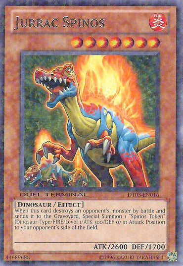 Jurrac Spinos [DT03-EN016] Rare 