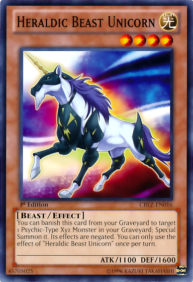 Heraldic Beast Unicorn [CBLZ-EN016] Common 