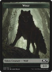 Zombie // Wolf Double-Sided Token [Game Night 2019 Tokens] 